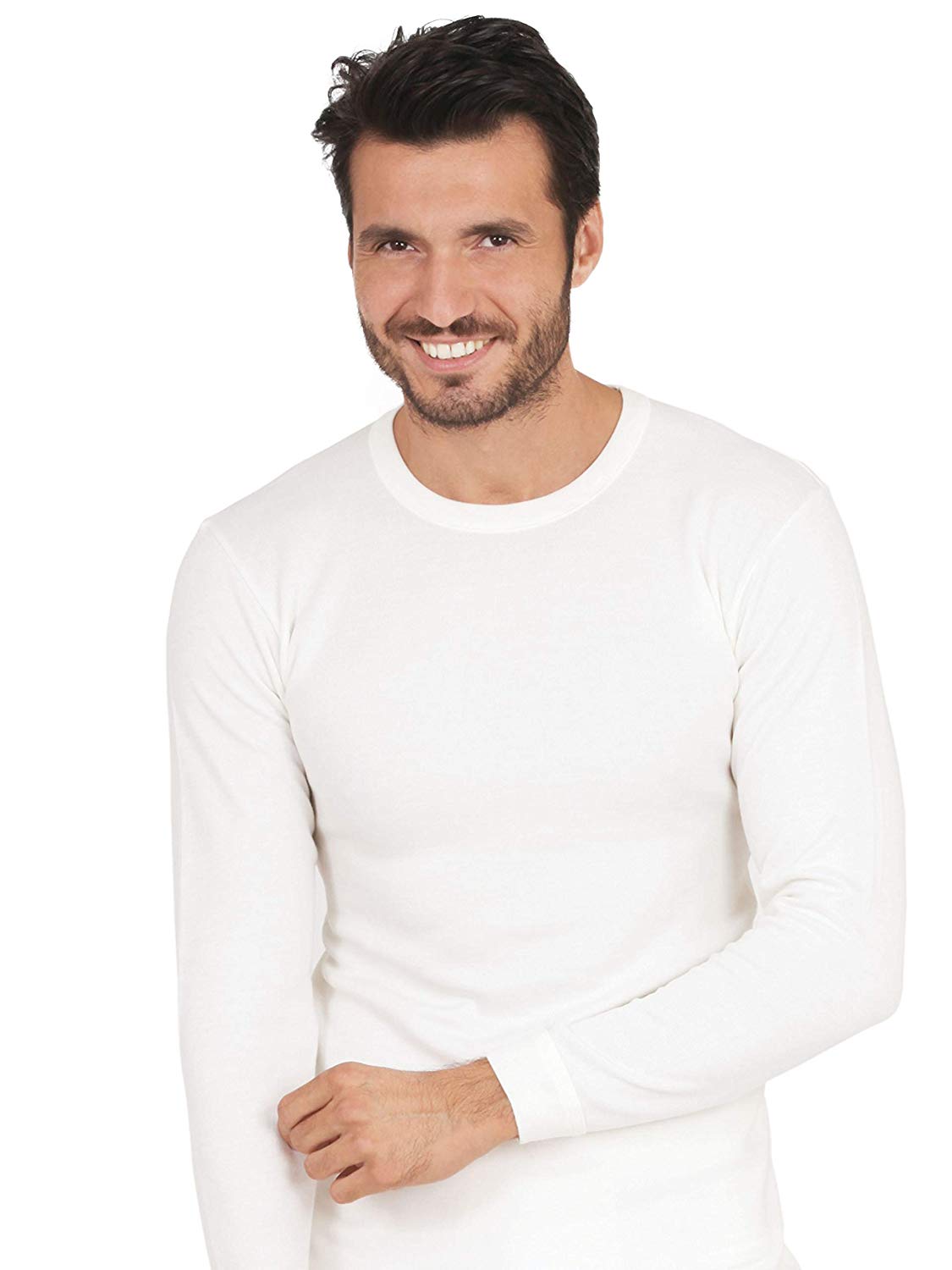 MaRe Premium Quality 100% Brushed Cotton/Fleece Men's Long Sleeved T-Shirt. Proudly Made in Italy.
