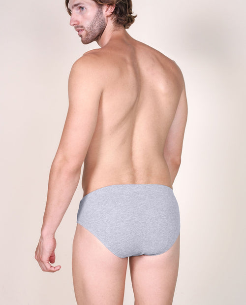 BASIC COTTON Premium Quality Italian Underwear Cotton Men's Briefs Without Fly. Proudly Made in Italy (983)