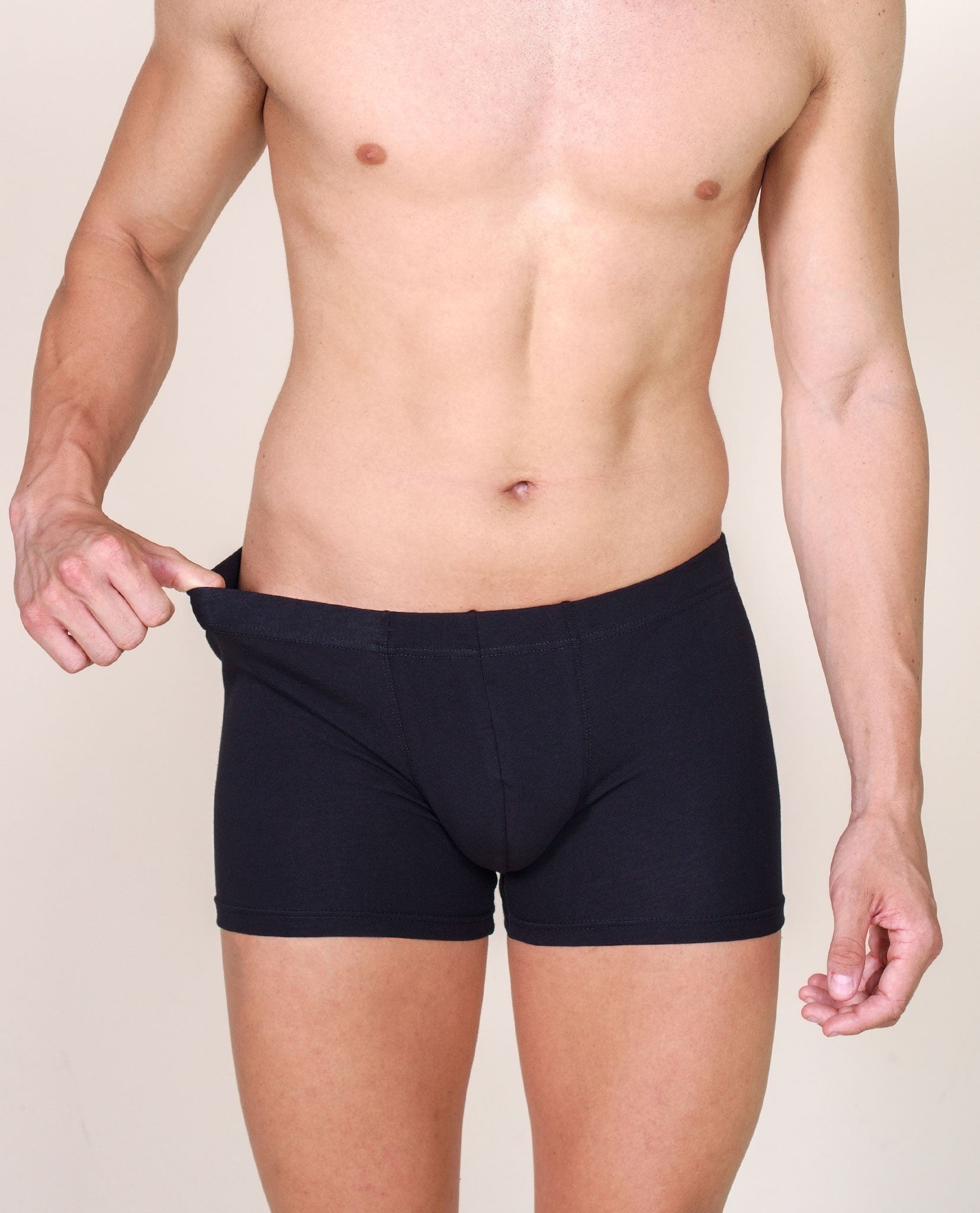 BASIC COTTON Premium Quality Italian Underwear Cotton Men's Boxers Without Fly. Proudly Made in Italy (984)