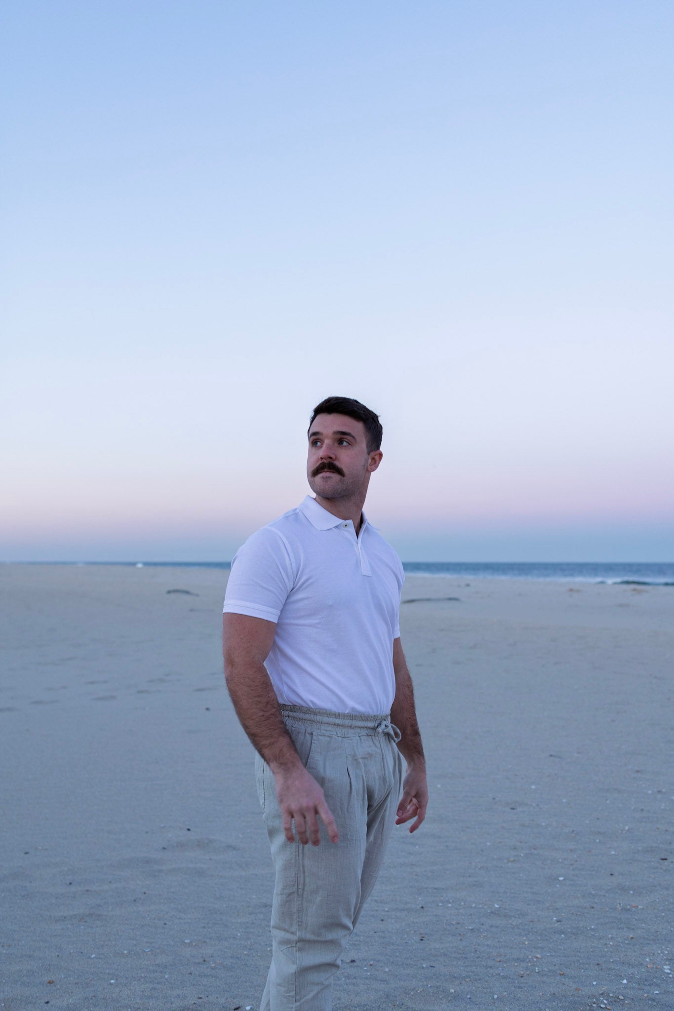 White Cotton Polo