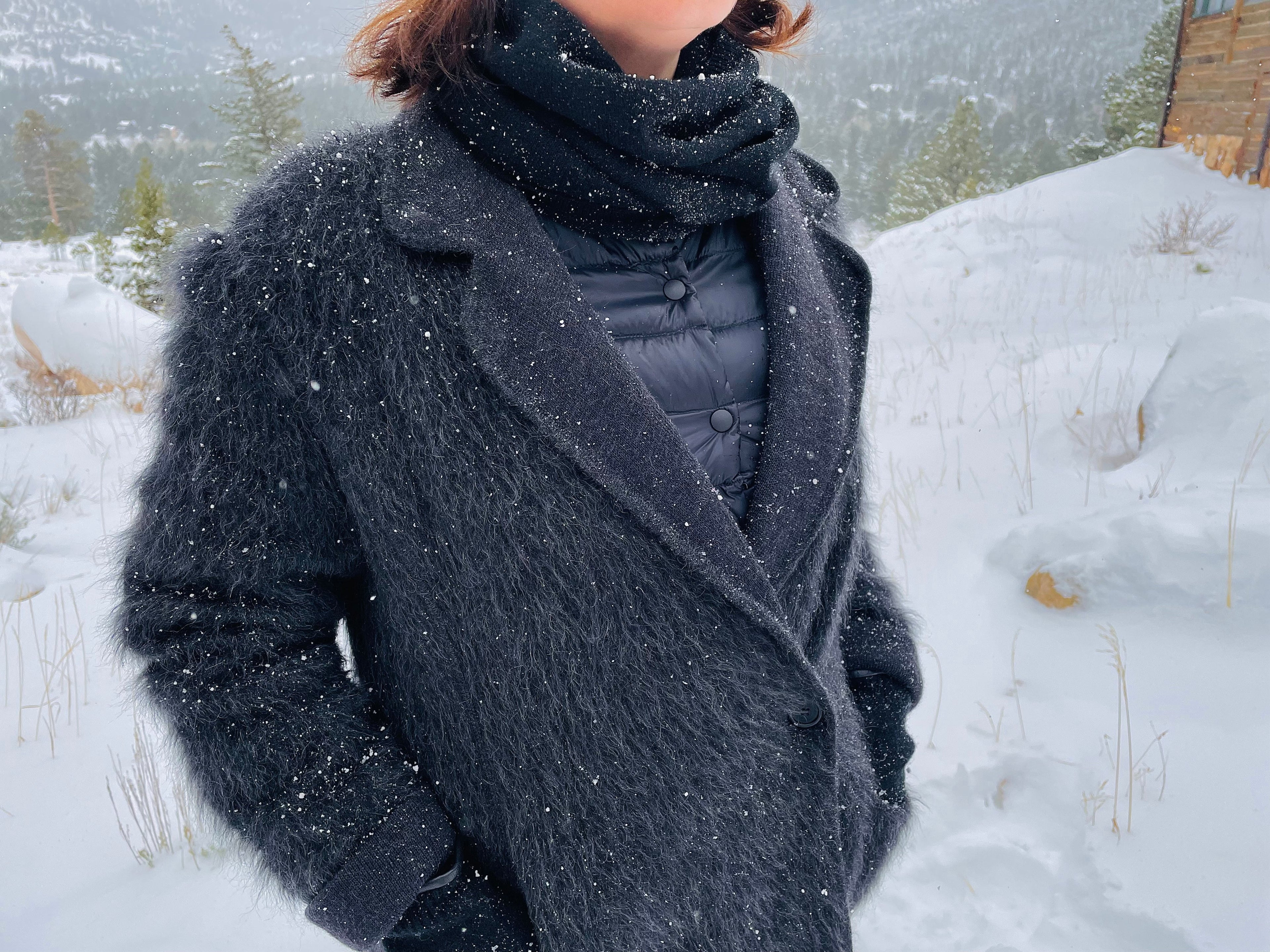 tittimitti® 100% Cashmere Knitted Neck Gaiter Warmer Loop Scarf for Men and Women